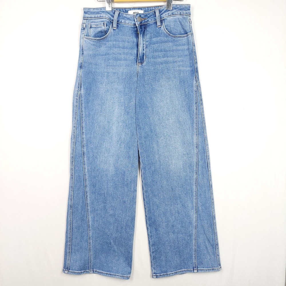 Just Black Denim JBD DP-811 Wide Leg High Rise Blue Jeans Womens 28